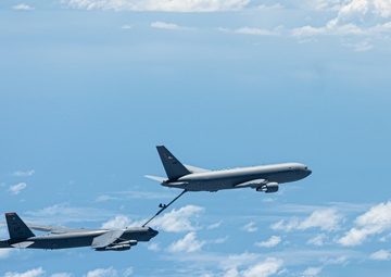 Bomber Task Force: KC-46 Aircraft fuels interoperability during 12th AF (AFSOUTH) mission