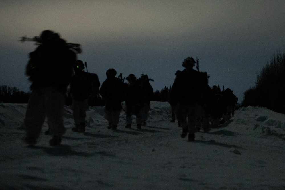 11th Airborne Division paratroopers conduct air assault during JPMRC-AK 23-02