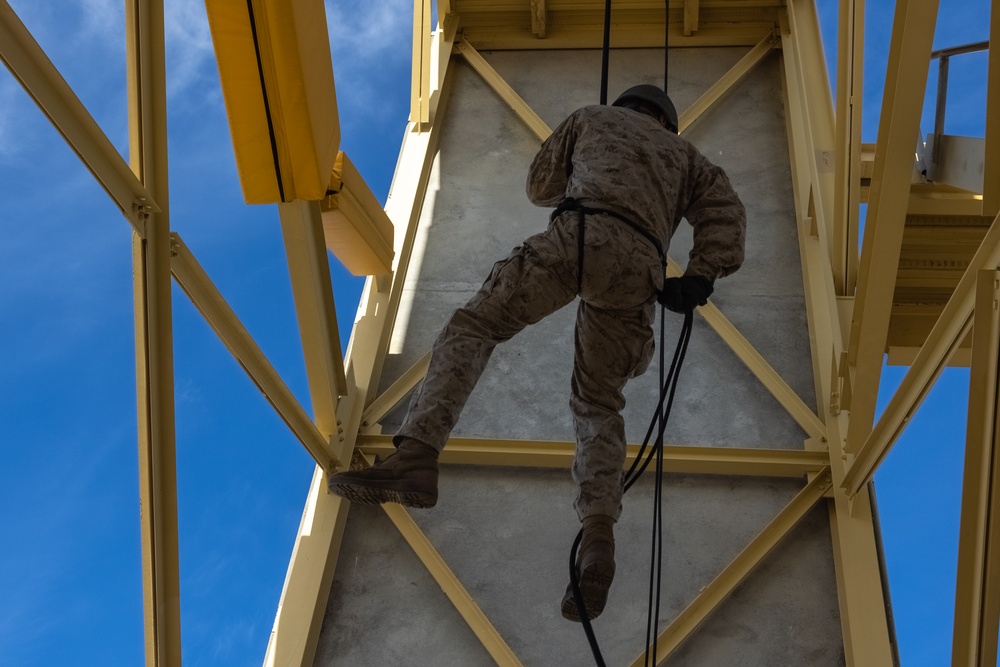 Alpha Company Rappel Tower