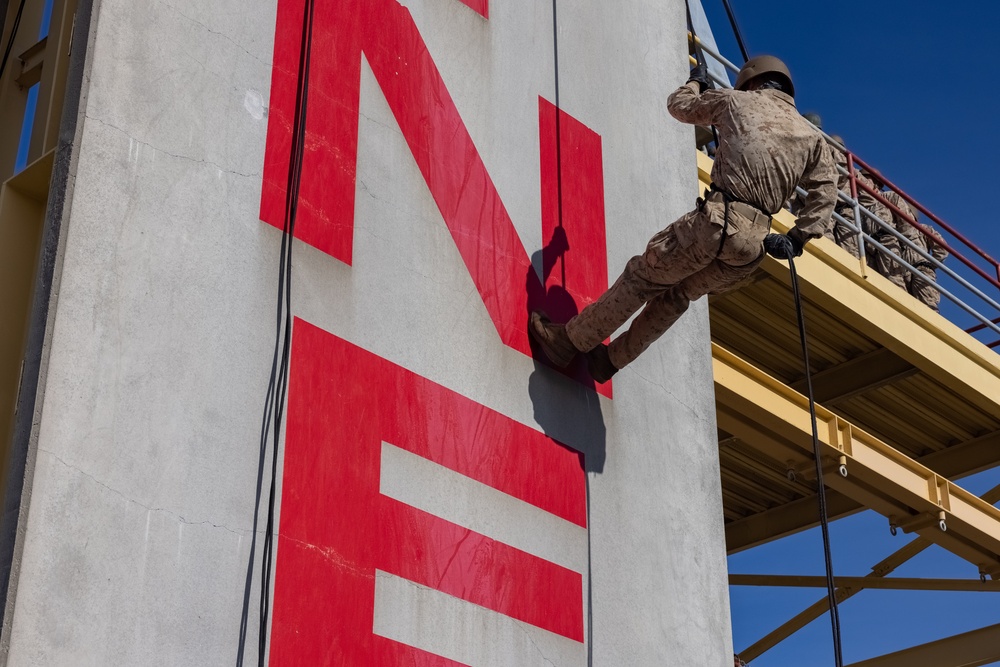 Alpha Company Rappel Tower