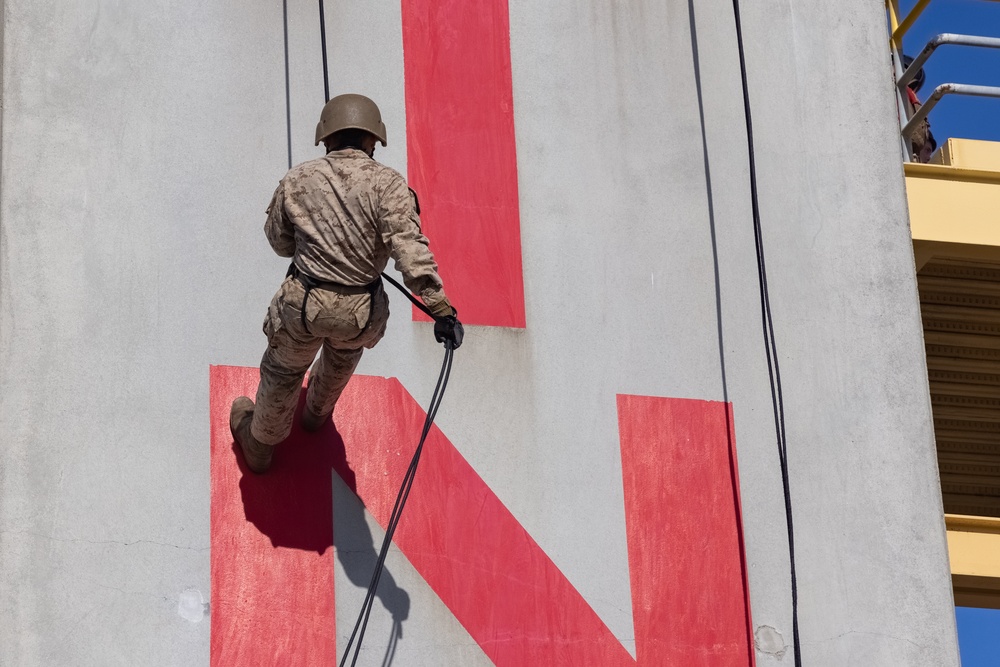 Alpha Company Rappel Tower