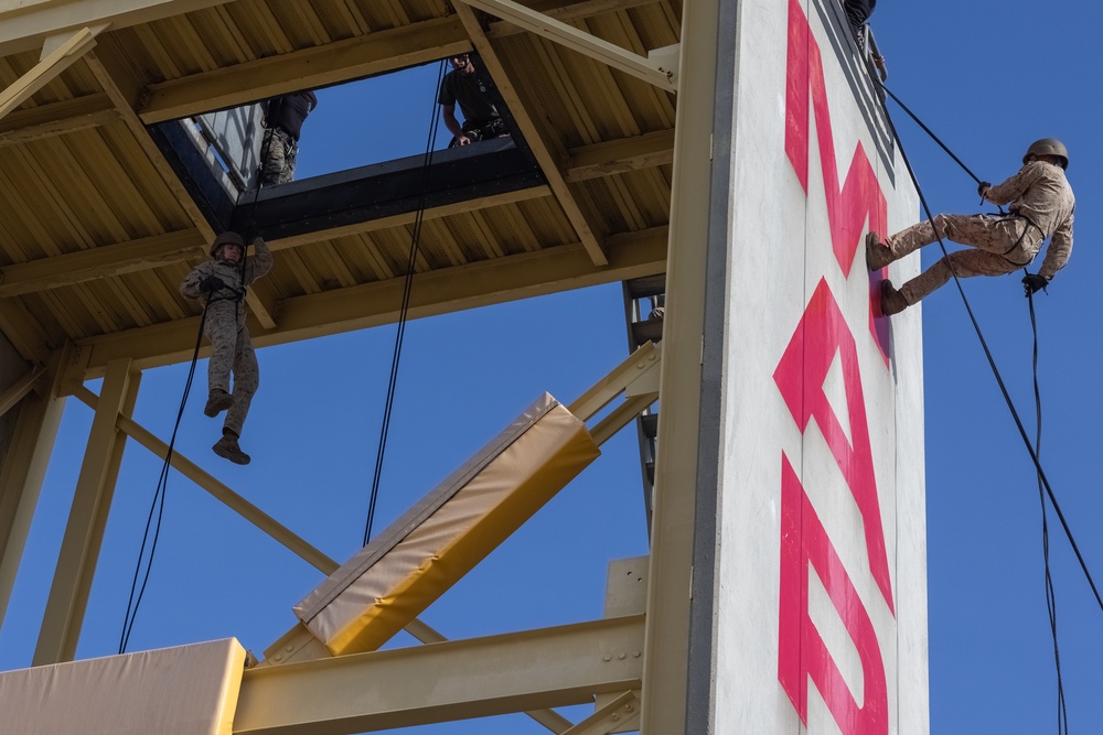 Alpha Company Rappel Tower