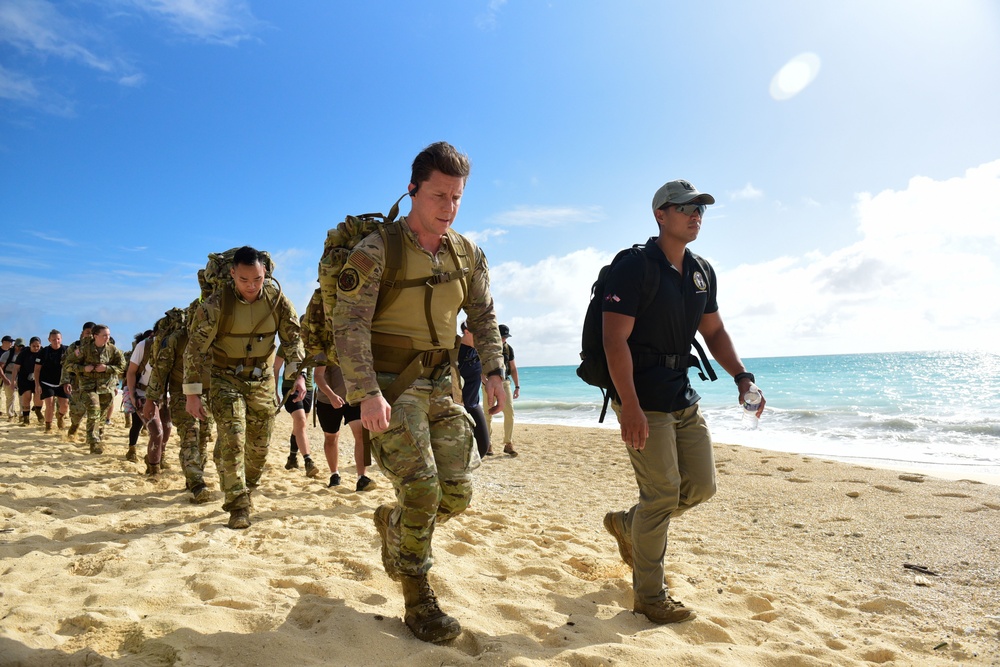 647th CES and DPAA 5-mile ruck march