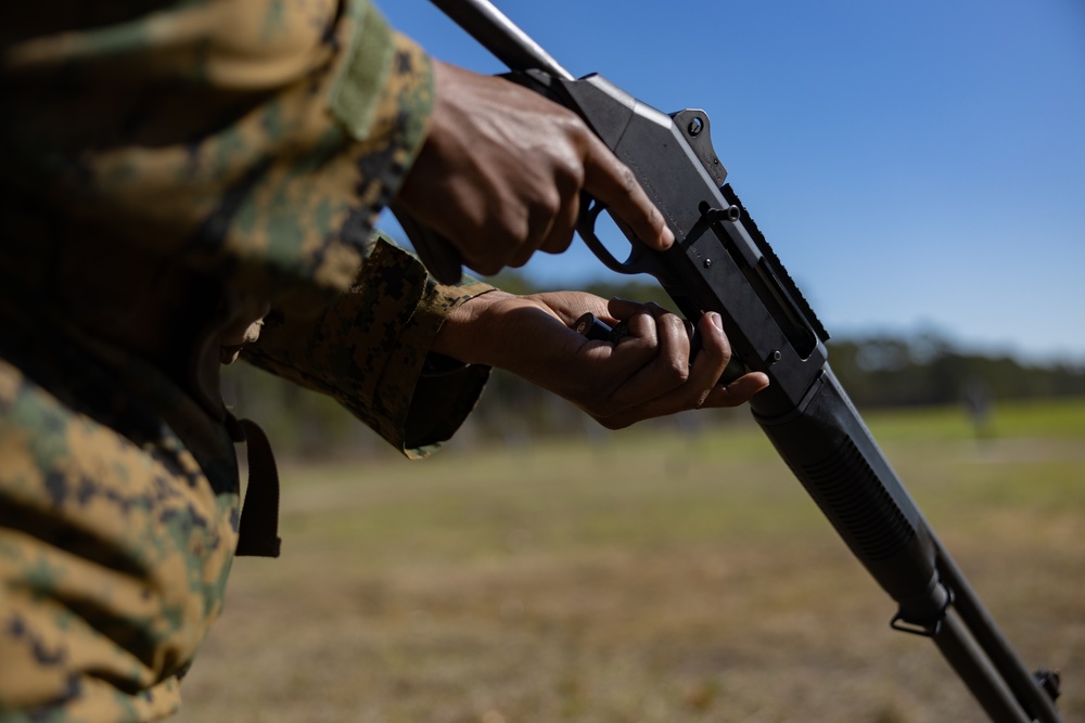 U.S. Marines with 2nd Supply Battalion Conduct Shotgun Range