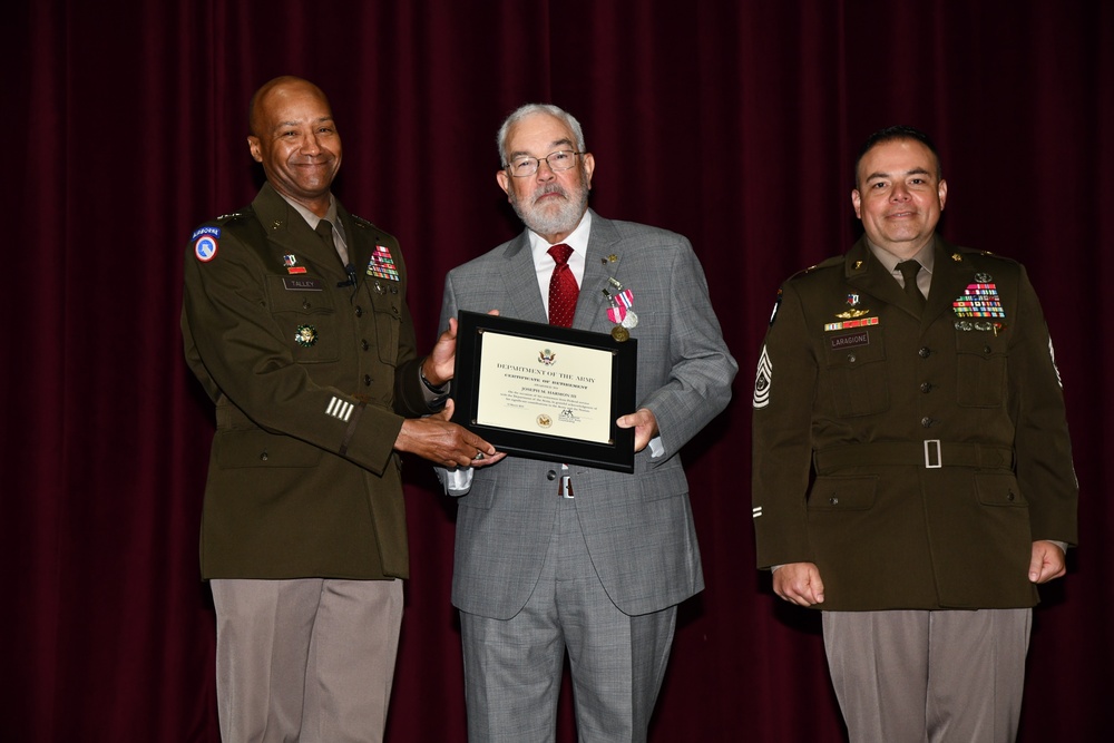 Mr. J.M. Harmon III, SES Deputy to the Commanding General retirement ceremony.