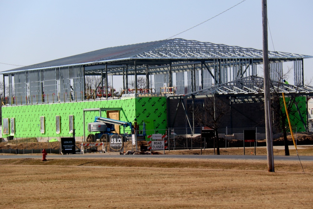 March 2023 construction operations of $11.96 million transient training brigade headquarters at Fort McCoy