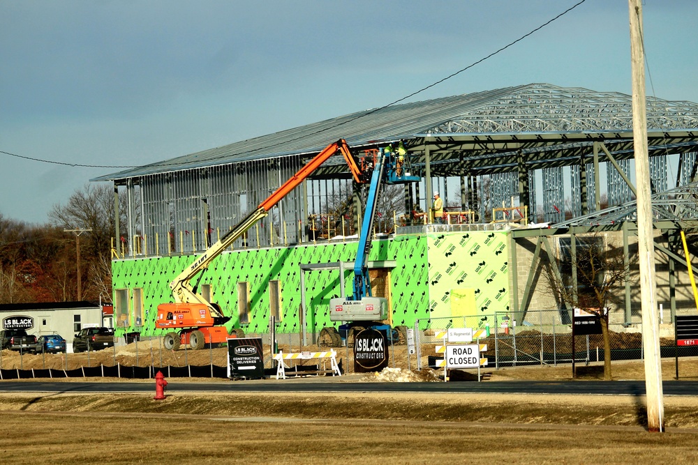 March 2023 construction operations of $11.96 million transient training brigade headquarters at Fort McCoy