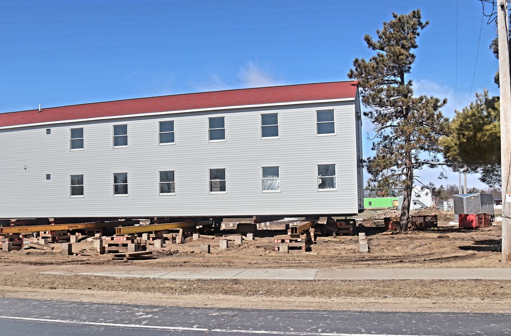 Contractors prepare second round of World War II-era barracks buildings to be moved at Fort McCoy