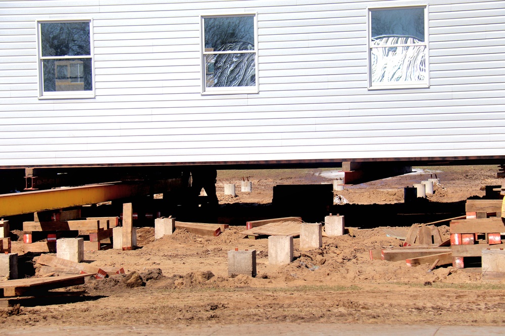 Contractors prepare second round of World War II-era barracks buildings to be moved at Fort McCoy