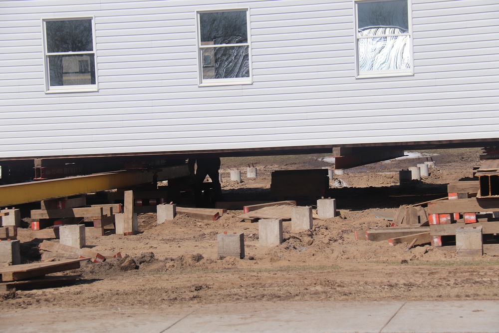 Contractors prepare second round of World War II-era barracks buildings to be moved at Fort McCoy