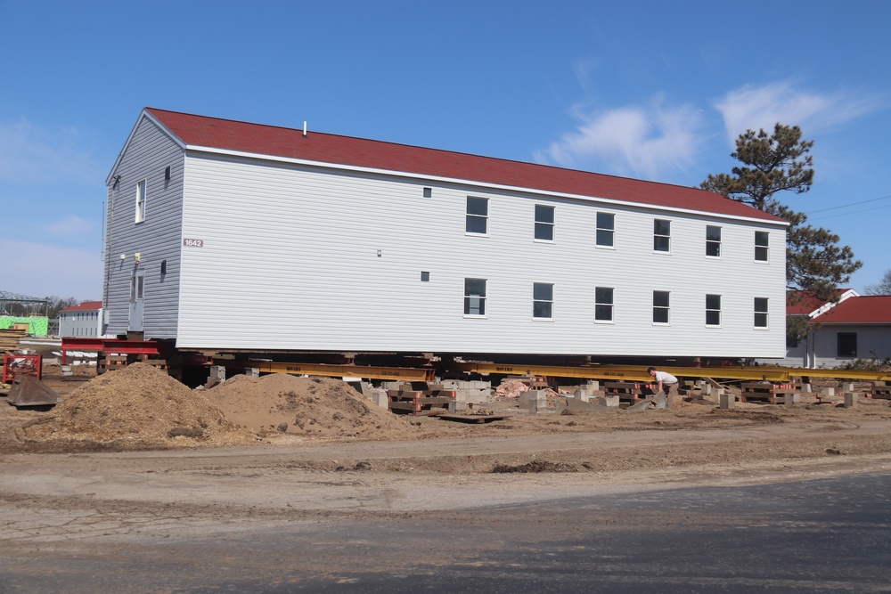 Contractors prepare second round of World War II-era barracks buildings to be moved at Fort McCoy