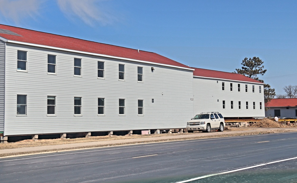 Contractors prepare second round of World War II-era barracks buildings to be moved at Fort McCoy