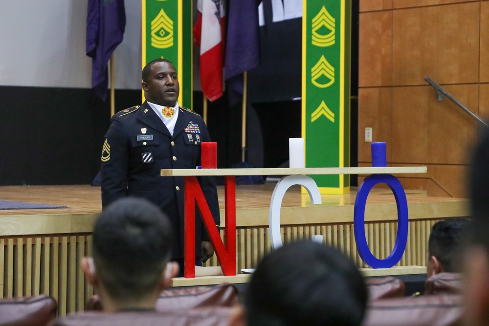 NCO Induction Ceremony on Camp Casey