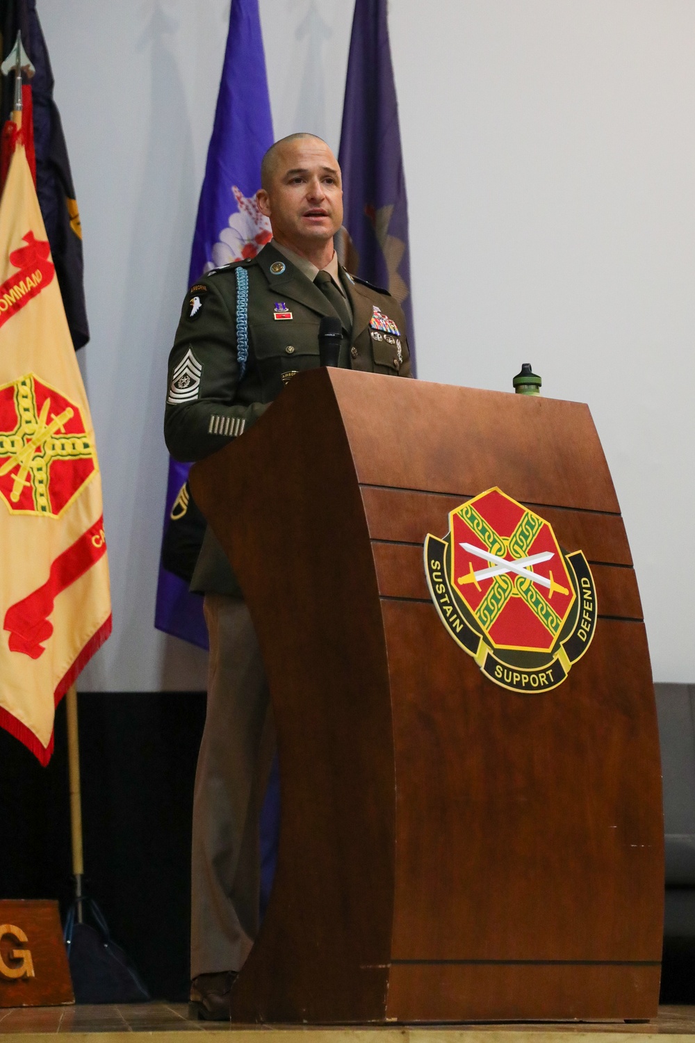 NCO Induction Ceremony on Camp Casey