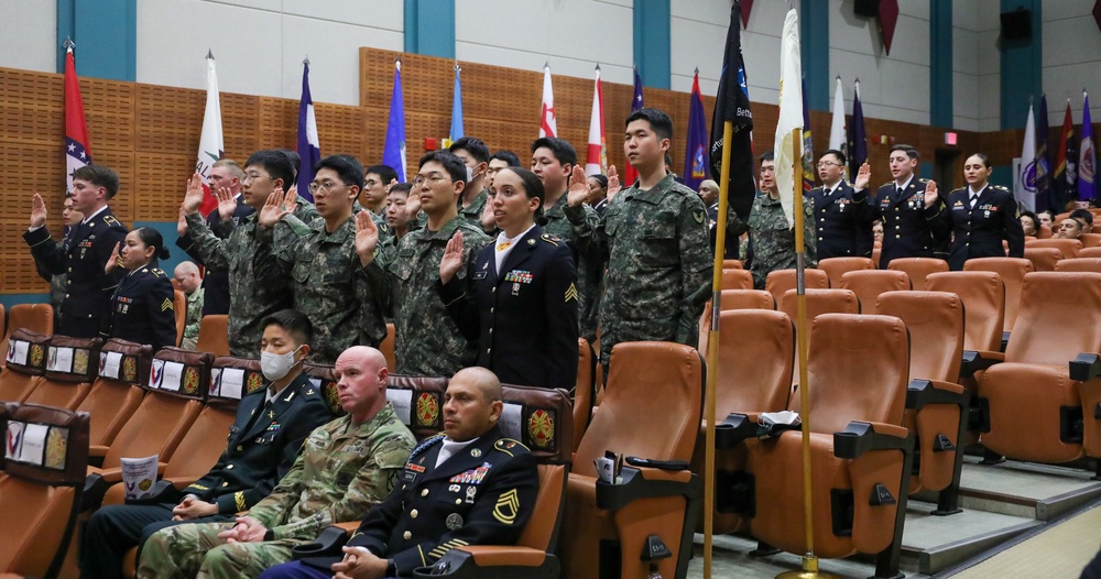 NCO Induction Ceremony on Camp Casey