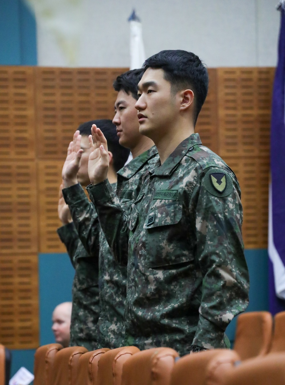 NCO Induction Ceremony on Camp Casey