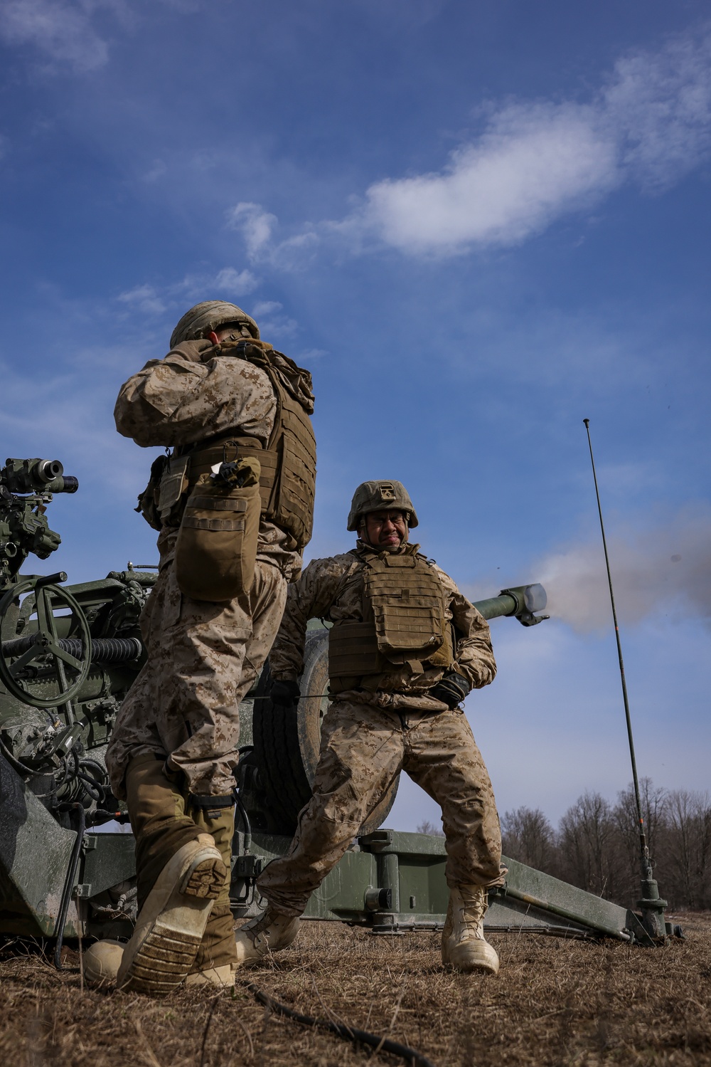 1/10 Chinooks and Howitzers Training