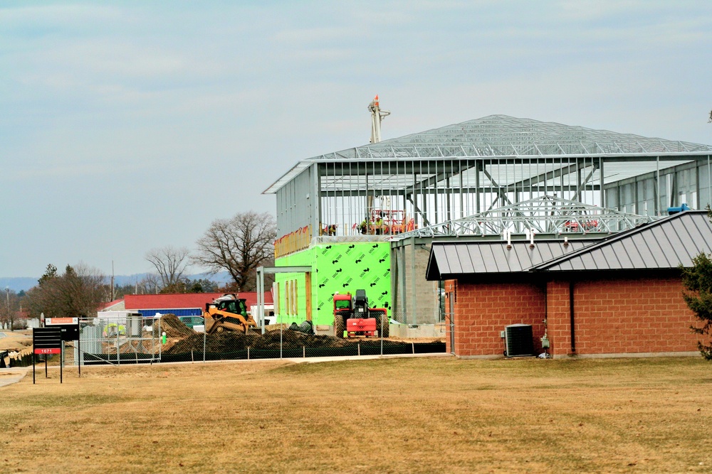March 2023 construction operations of $11.96 million transient training brigade headquarters at Fort McCoy