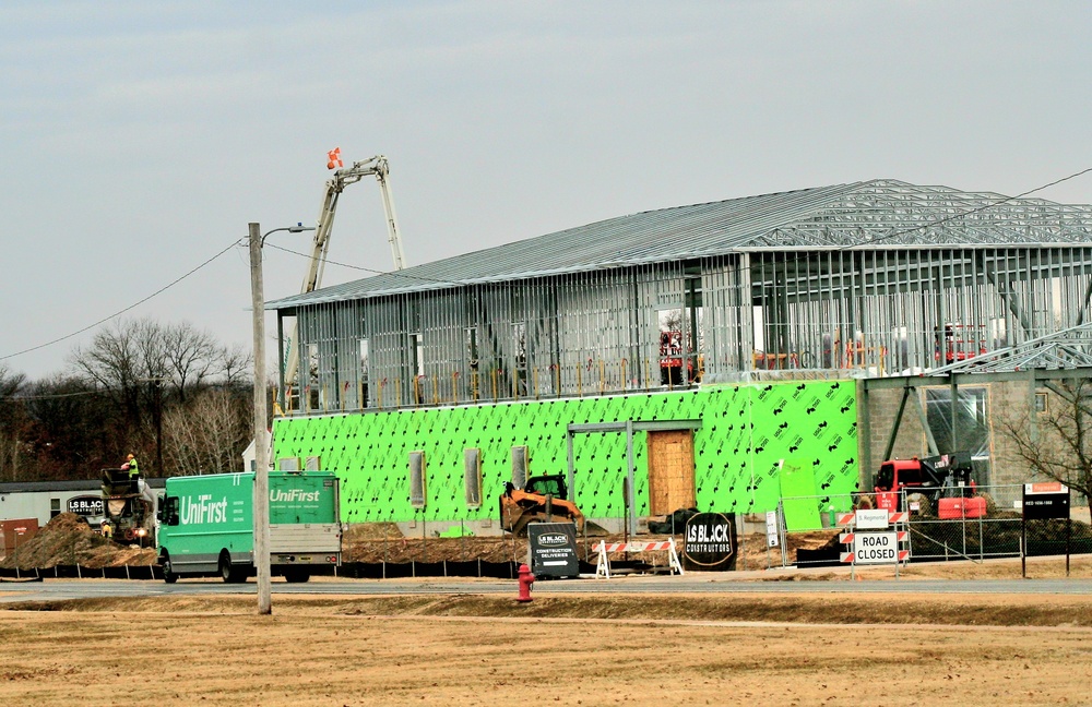 March 2023 construction operations of $11.96 million transient training brigade headquarters at Fort McCoy