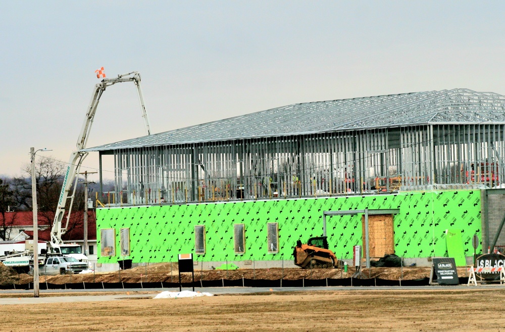 March 2023 construction operations of $11.96 million transient training brigade headquarters at Fort McCoy