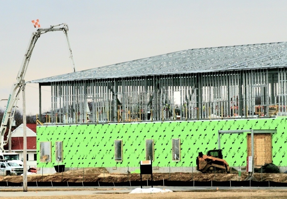 March 2023 construction operations of $11.96 million transient training brigade headquarters at Fort McCoy