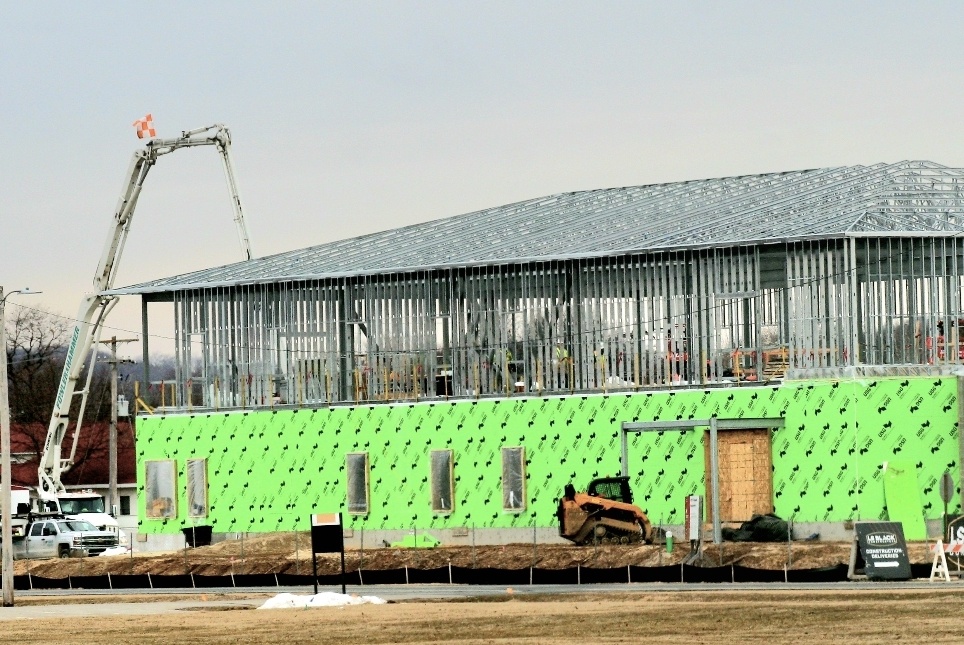 March 2023 construction operations of $11.96 million transient training brigade headquarters at Fort McCoy