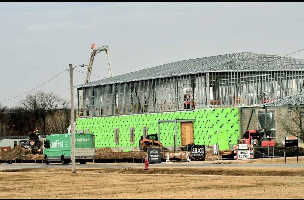 March 2023 construction operations of $11.96 million transient training brigade headquarters at Fort McCoy