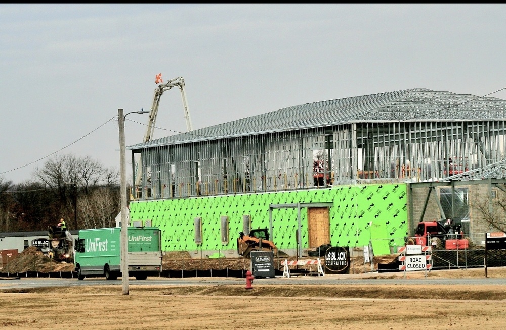 March 2023 construction operations of $11.96 million transient training brigade headquarters at Fort McCoy