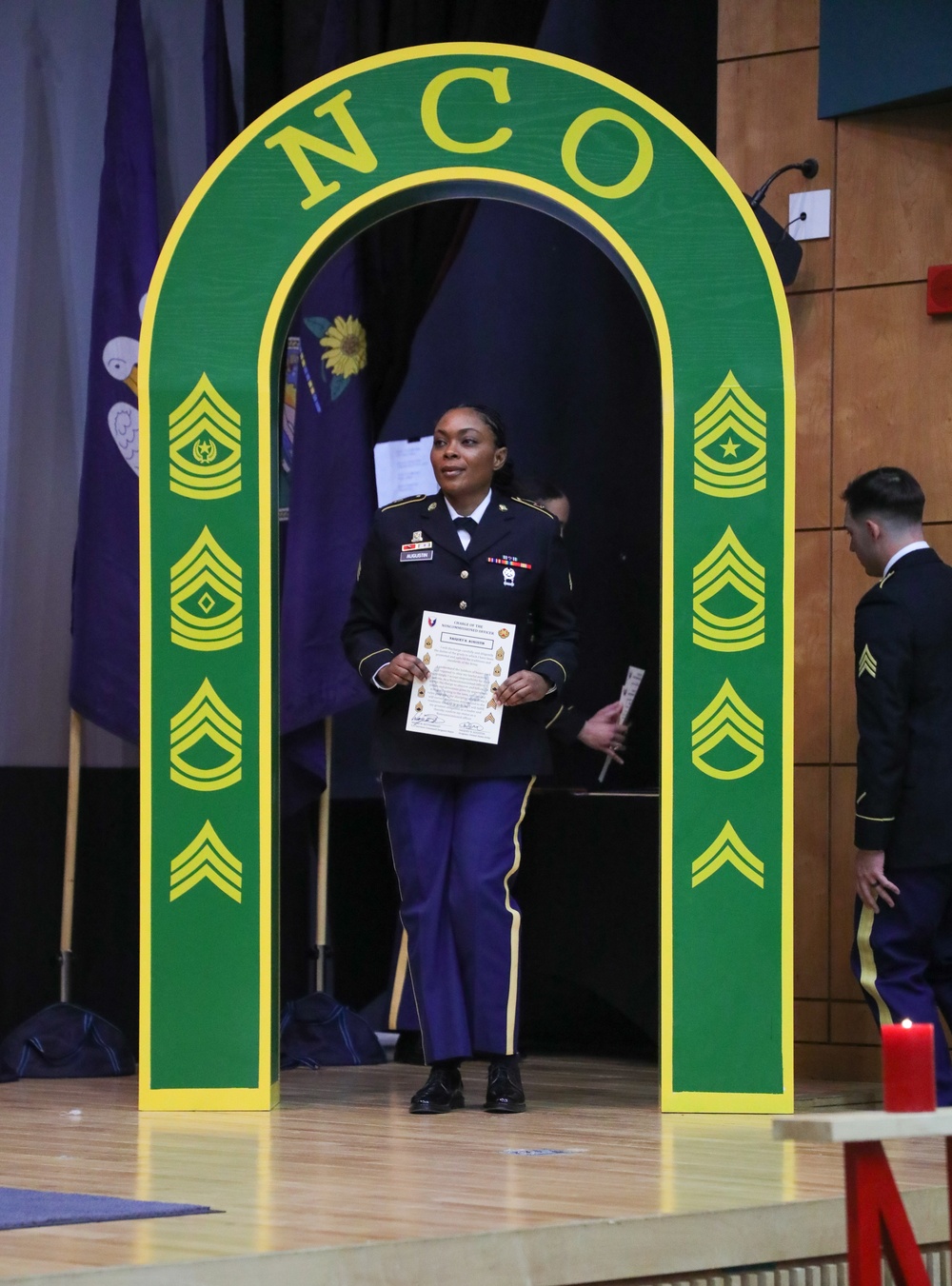 NCO Induction Ceremony on Camp Casey