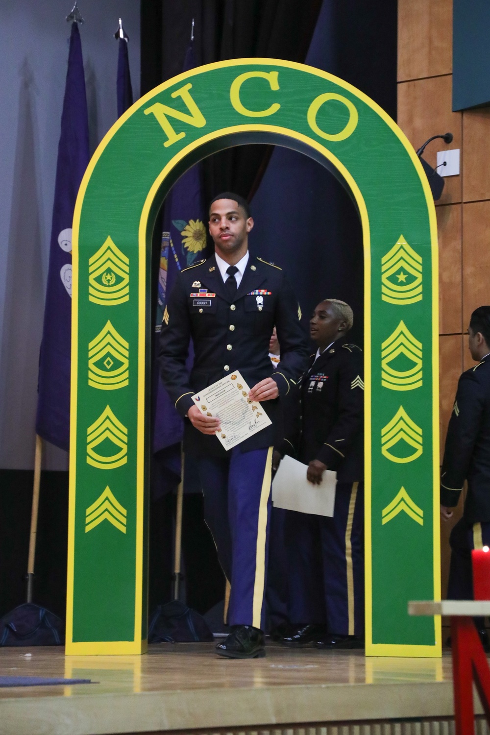 NCO Induction Ceremony on Camp Casey