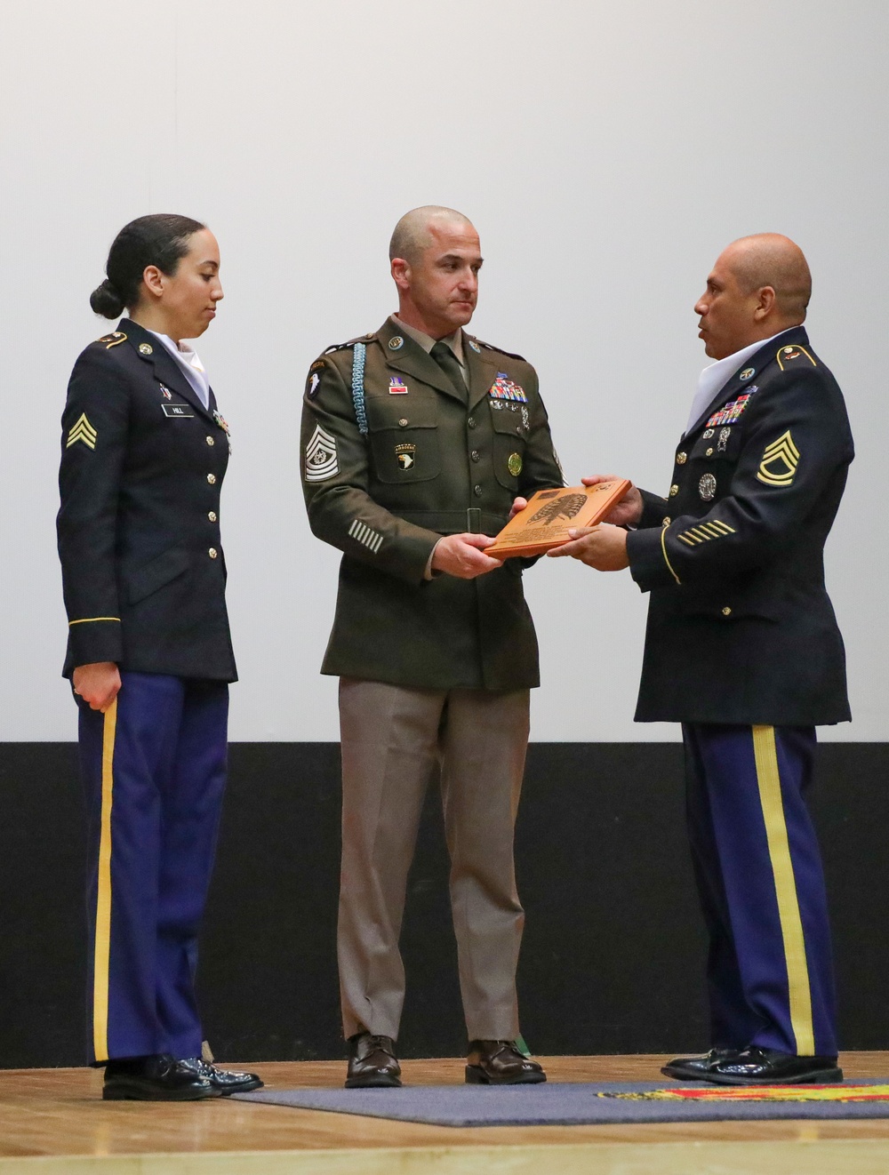 NCO Induction Ceremony on Camp Casey