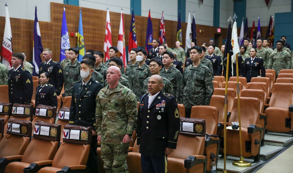 NCO Induction Ceremony on Camp Casey