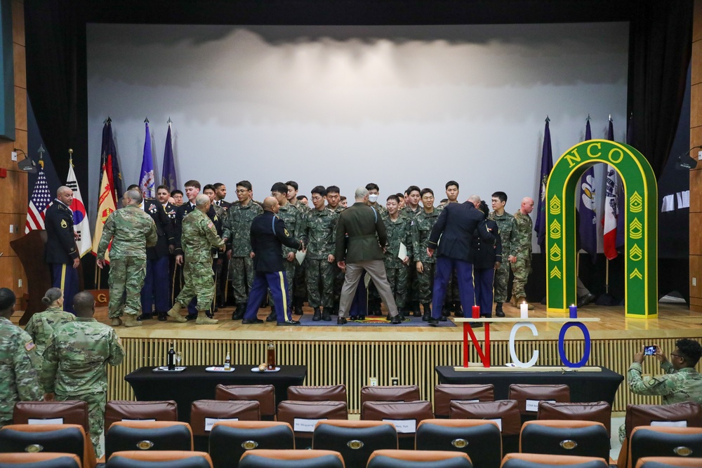 NCO Induction Ceremony on Camp Casey