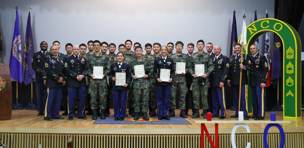 NCO Induction Ceremony on Camp Casey