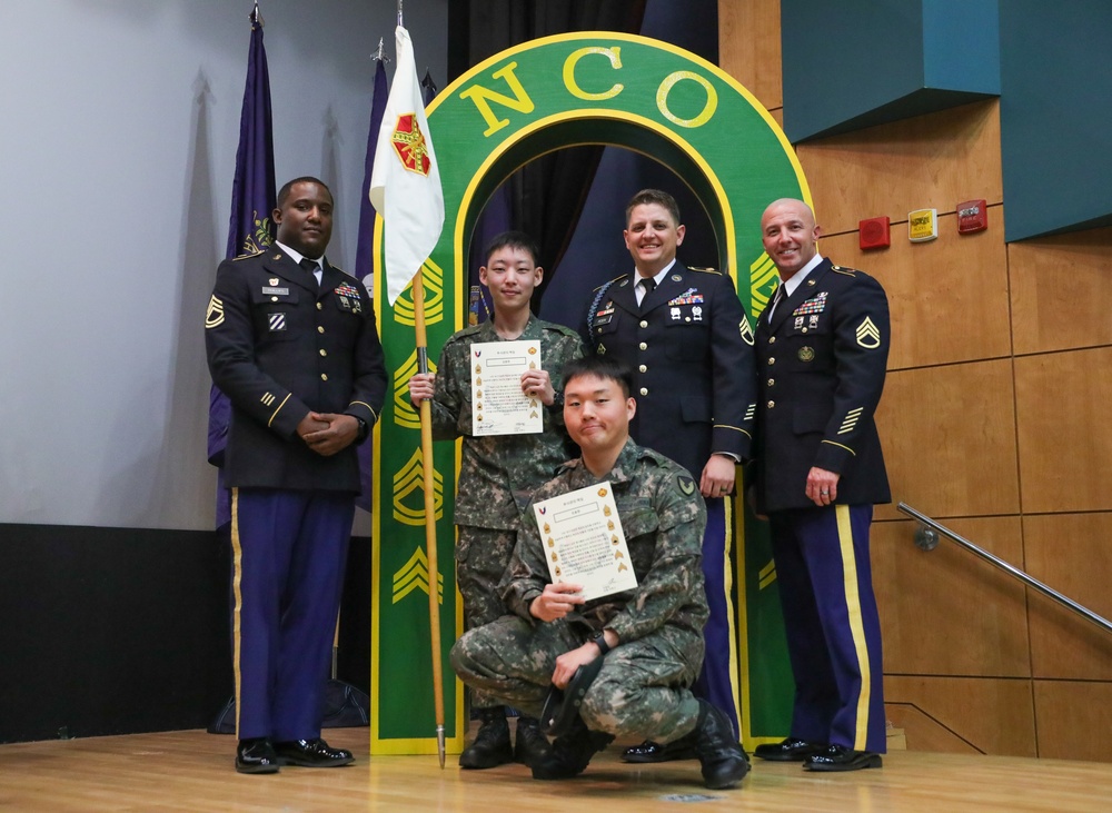 NCO Induction Ceremony on Camp Casey