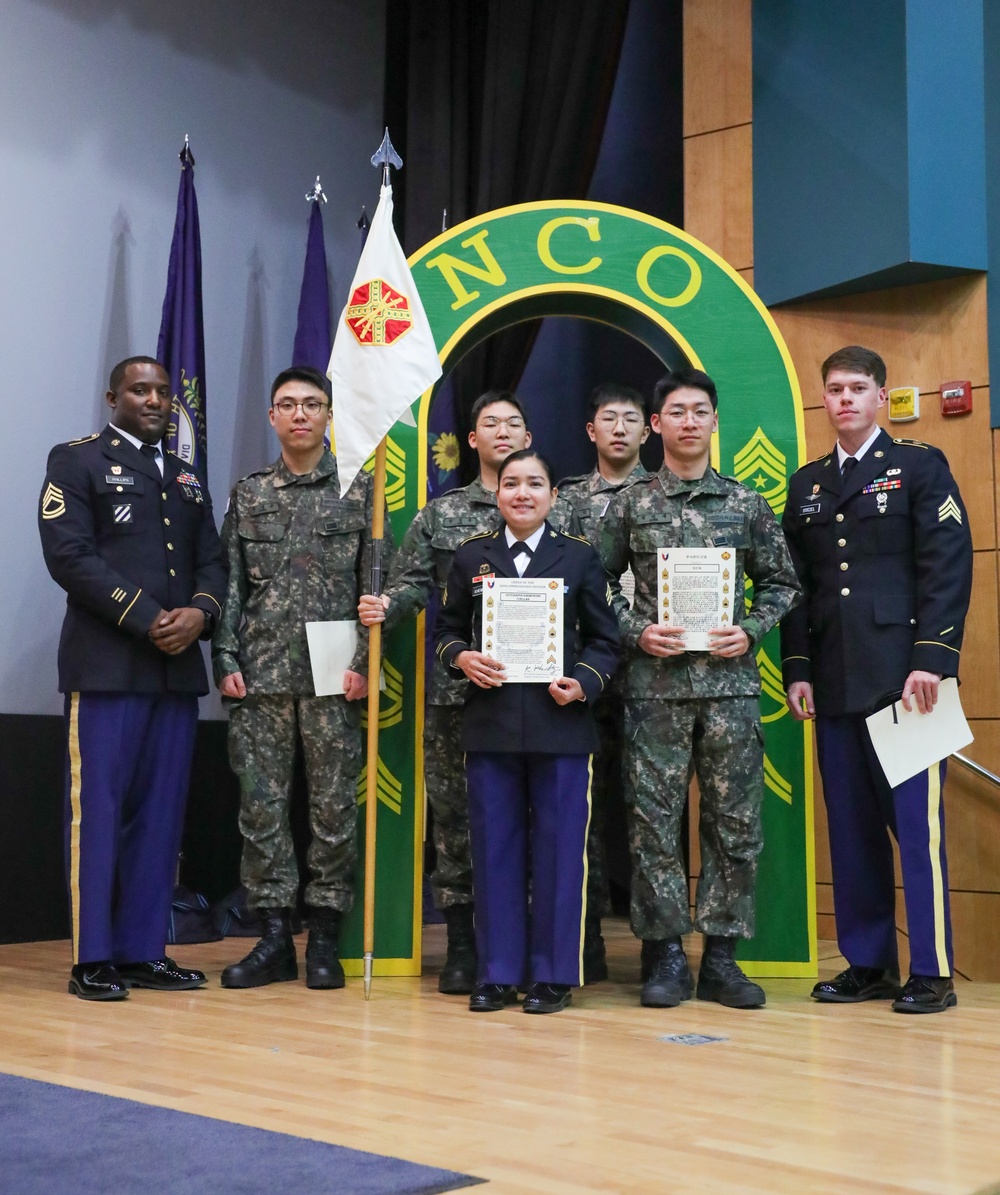 NCO Induction Ceremony on Camp Casey