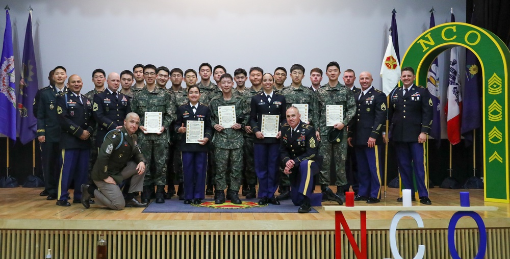 NCO Induction Ceremony on Camp Casey