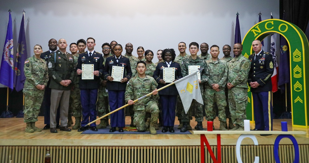 NCO Induction Ceremony on Camp Casey