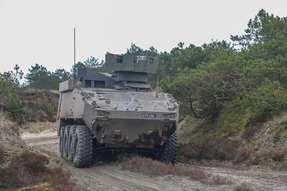 Danish 1st Artillery Battalion Conducts live fire during Dynamic Front 23