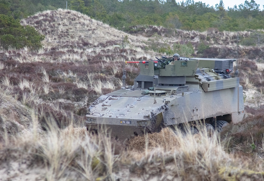 Danish 1st Artillery Battalion Conducts live fire during Dynamic Front 23