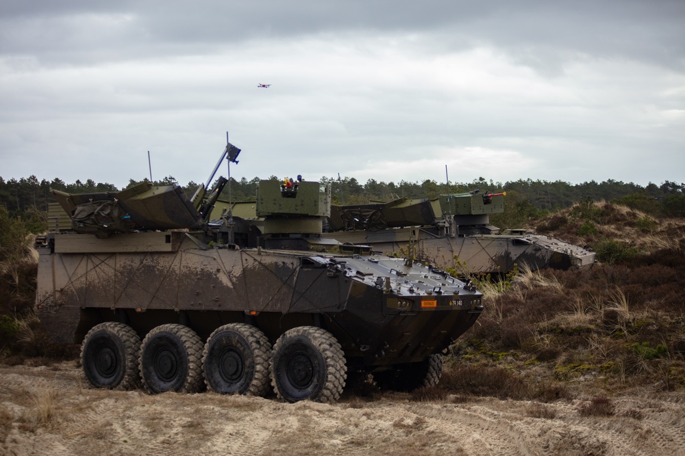 Danish 1st Artillery Battalion Conducts live fire during Dynamic Front 23