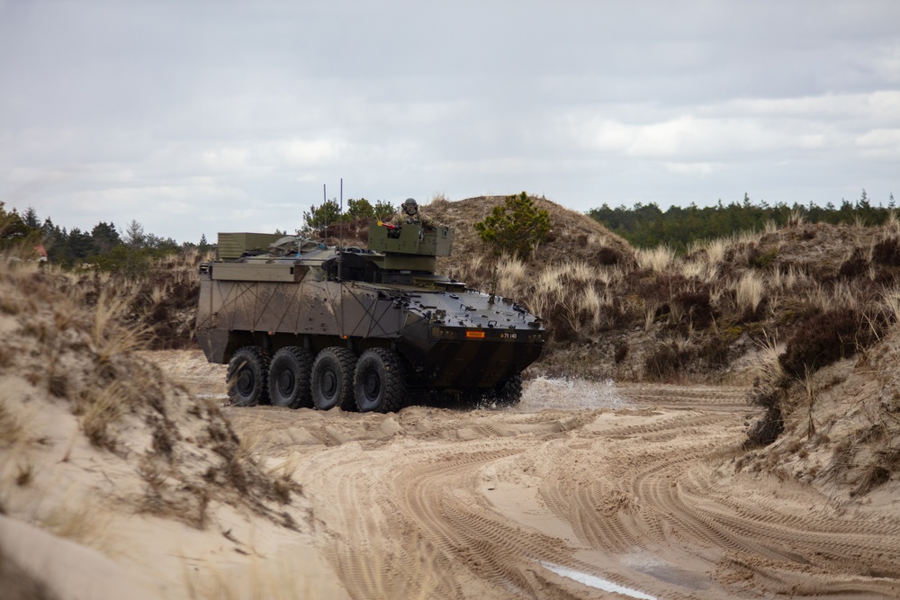 Danish 1st Artillery Battalion Conducts live fire during Dynamic Front 23