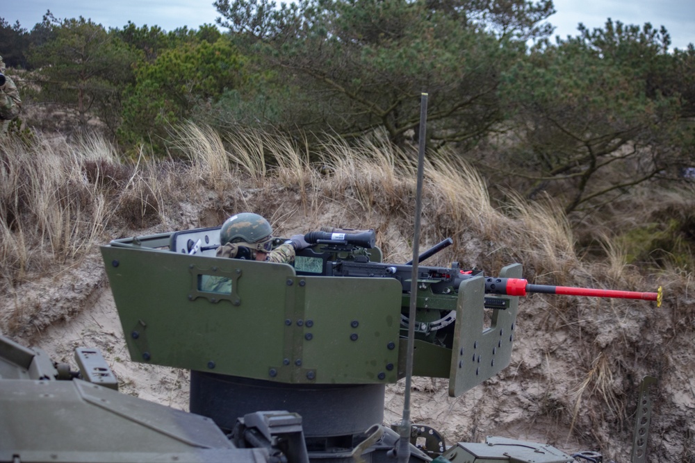 Danish 1st Artillery Battalion Conducts live fire during Dynamic Front 23