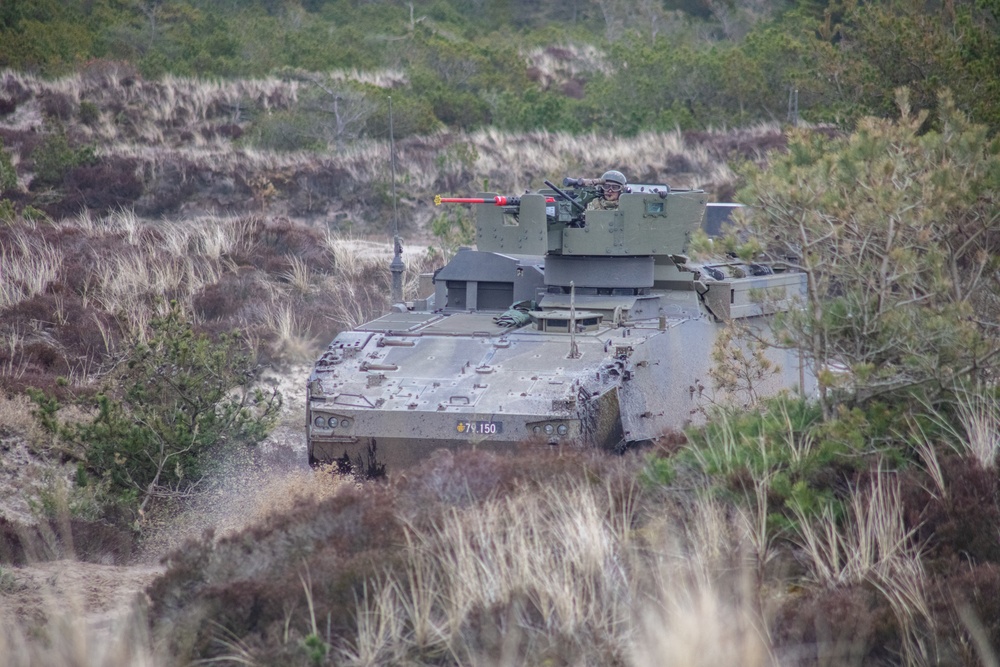 Danish 1st Artillery Battalion Conducts live fire during Dynamic Front 23