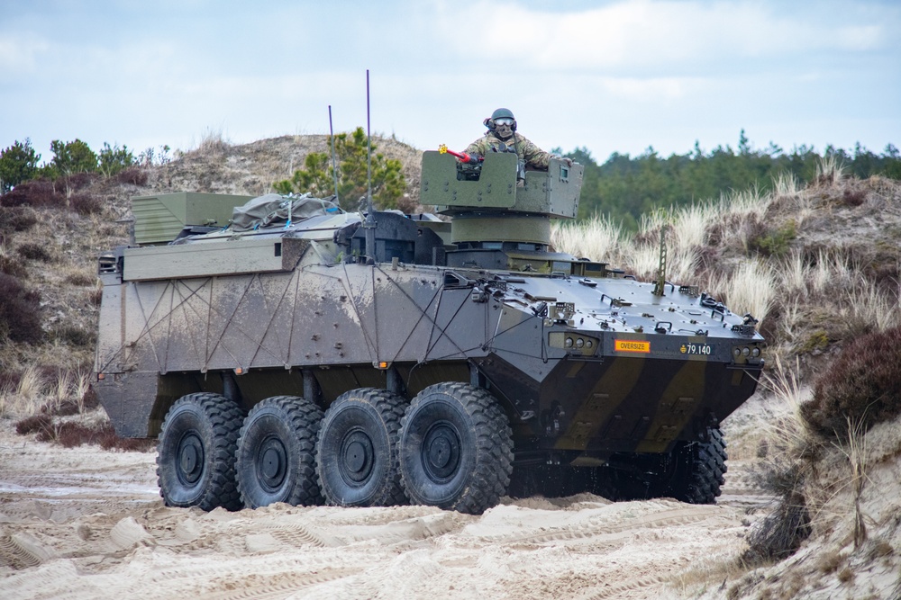 Danish 1st Artillery Battalion Conducts live fire during Dynamic Front 23