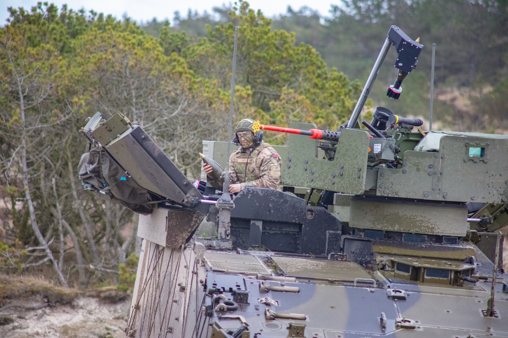 Danish 1st Artillery Battalion Conducts live fire during Dynamic Front 23