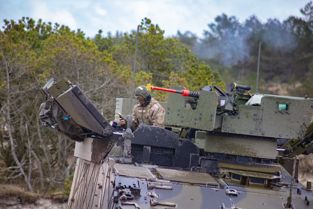 Danish 1st Artillery Battalion Conducts live fire during Dynamic Front 23