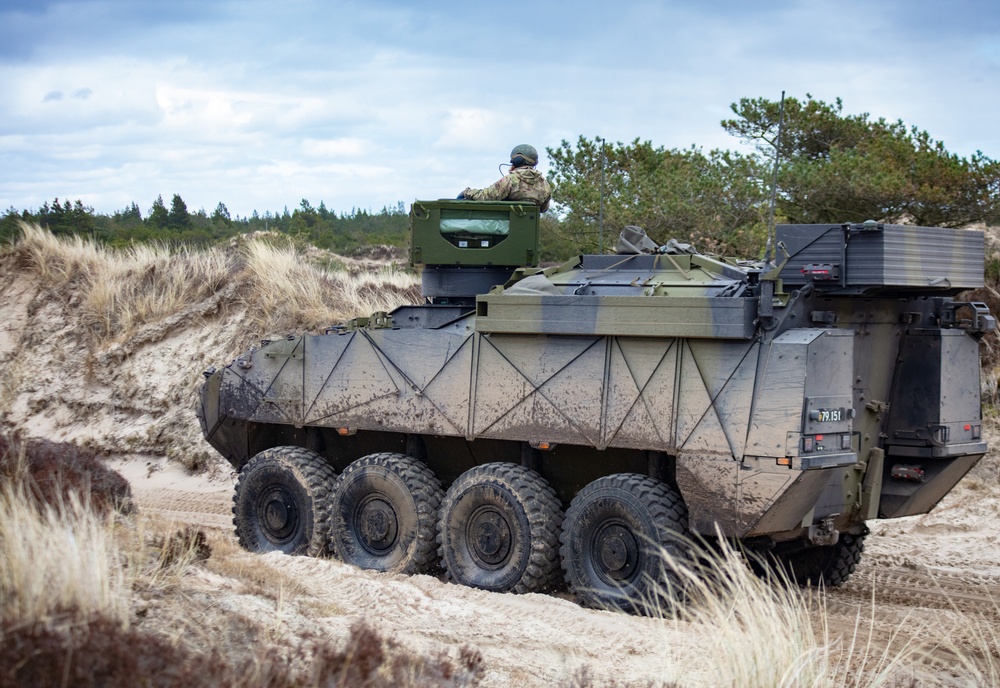 Danish 1st Artillery Battalion Conducts live fire during Dynamic Front 23