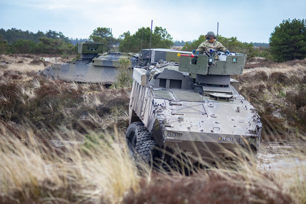 Danish 1st Artillery Battalion Conducts live fire during Dynamic Front 23