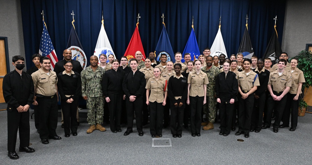 Dahlgren Training Commands Host Local Navy Junior ROTC Students